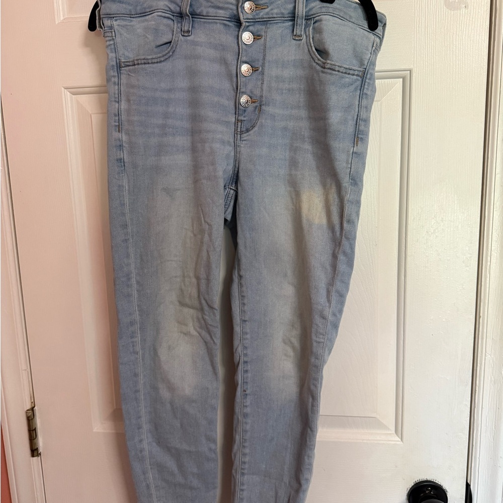 American Eagle Outfitters High Rise Light Blue Jeans